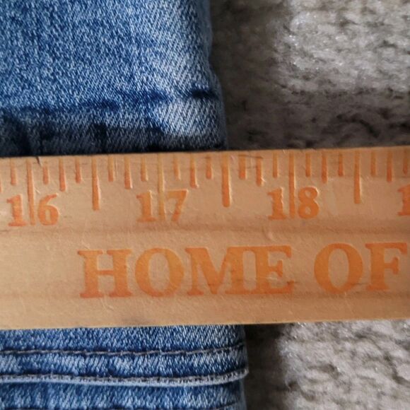 Eddie Bauer Denim Maxi Pencil Cargo Skirt Womens 4P Blue Western Boho Cowgirl - Picture 9 of 14